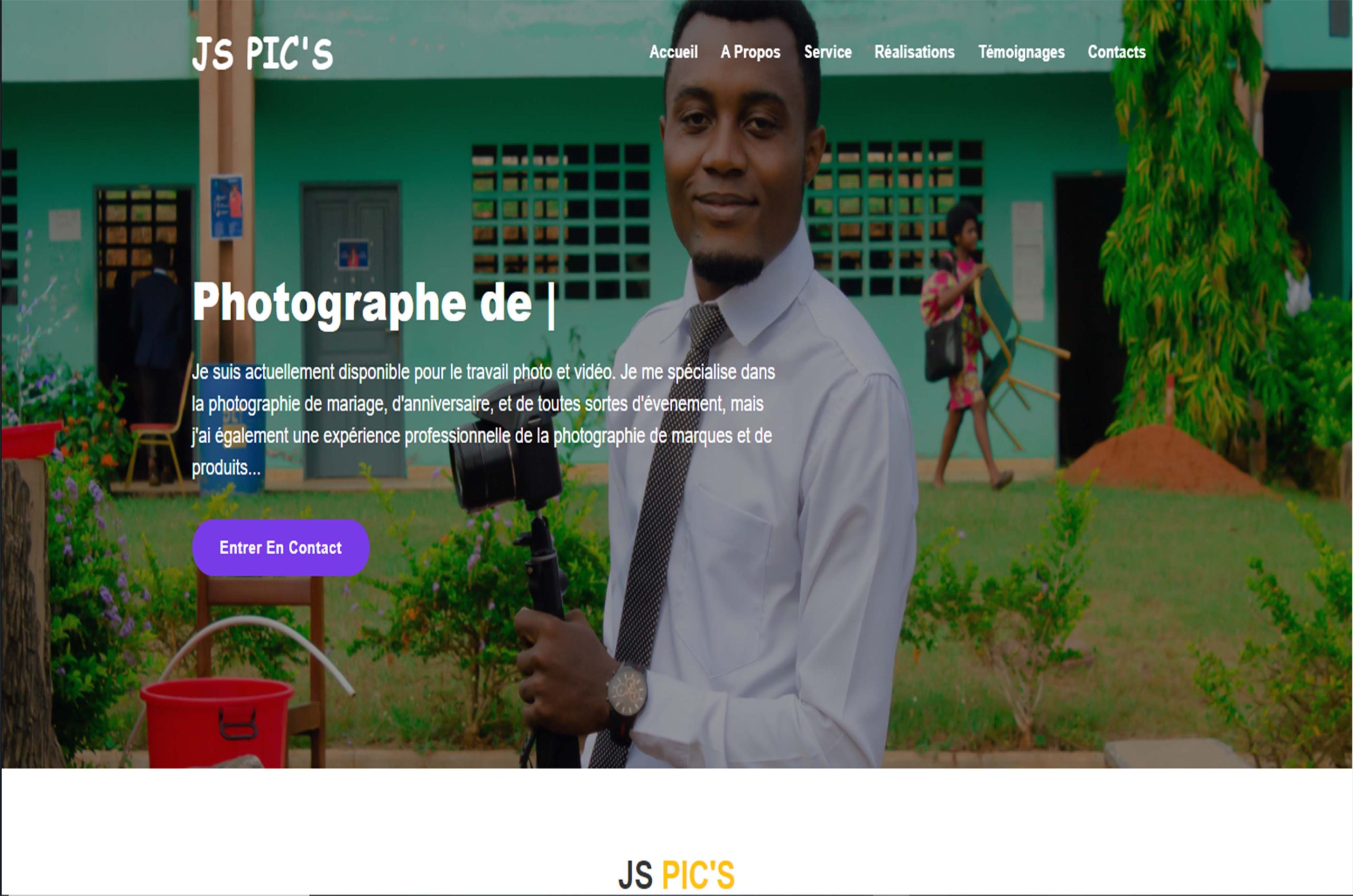 site web JsPic's photographe professionnel